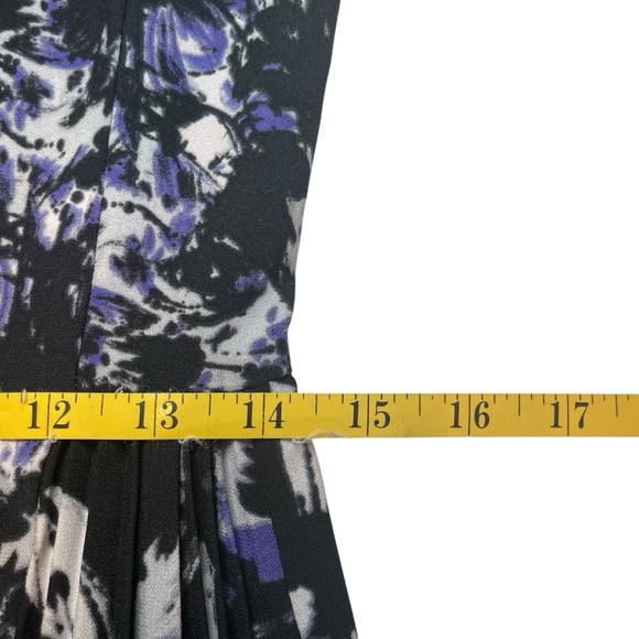 Simply Vera Vera Wang Black Purple Fit & Flare Pleated Dress Small Whimsigoth - Picture 10 of 15